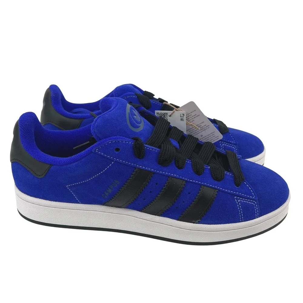 Adidas Campus 00s Shoes Size 12 Blue Black Suede Retro Y2K Skater Sneaker Chunky